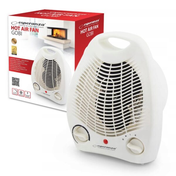 FAN HEATER 1000W/2000W ESPERANZA EHH001 GOBI 5901299914885