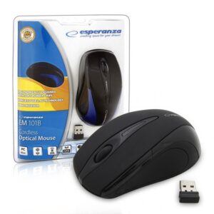 WIRELESS MOUSE 2.4GHZ 3D OPTICAL USB ESPERANZA EM101K ANTARES BLACK 5905784766980