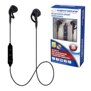 EARPHONES BLUETOOTH SPORT ESPERANZA EH187K BLACK 5901299941331