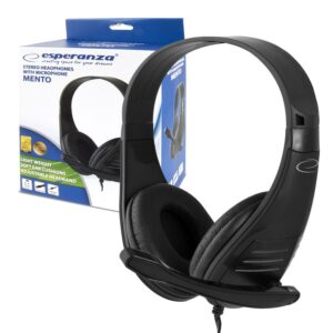 HEADSET WITH MICROPHONE ESPERANZA EH209K MENTO 5901299942512