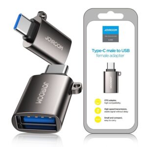 Adapter Joyroom USB 3.2 Gen 1 (male) - USB Type C (female) (S-H151 Black) black 6941237149114