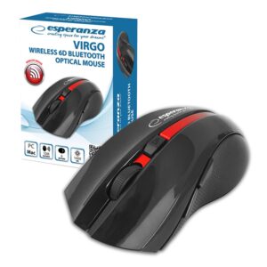 WIRELESS MOUSE 6D USB OPTICAL ESPERANZA EM129R VIRGO RED 5901299946626