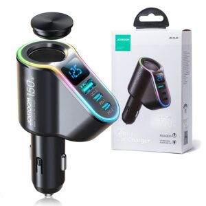 Car charger Joyroom 4in1 USB-A QC3.0/ 2xUSB-C PD 150W (JR-CL21) black 6941237114273