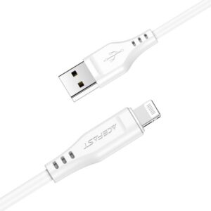 MFI Cable Acefast USB - Lightning 1,2m, 2,4A (C3-02 white) 6974316280835