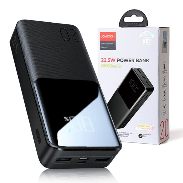 Power Bank Joyroom 22.5W 20000mAh PD QC3.0 AFC (JR-QP192) black 6941237185129