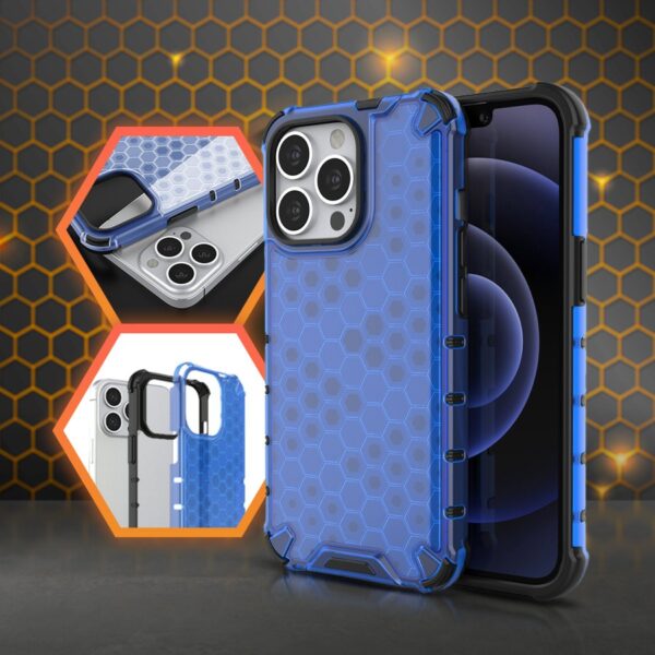 Back Case Honeycomb iPhone 14 Pro blue 9145576266151