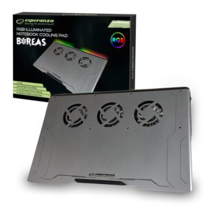 COOLING PAD NOTEBOOK LED RGB ESPERANZA BOREAS 5901299957837