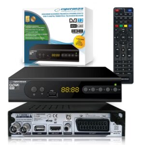 DIGITAL TUNER ESPERANZA DVB-T2 H.265/HEVC EV106P 5901299957790