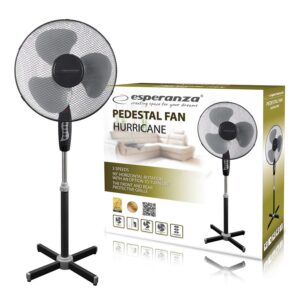 STANDING FAN 16' ESPERANZA EHF001KE HURRICANE BLACK-GRAY 5901299914274