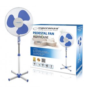 STANDING FAN 16' ESPERANZA EHF001WB HURRICANE WHITE-BLUE 5901299914311