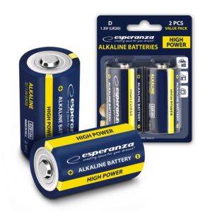 ALKALINE BATTERY LR20 D ESPERANZA 2PCS 5901299957950