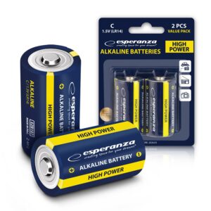 ALKALINE BATTERY LR14 C ESPERANZA 2PCS 5901299957974