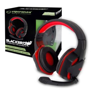 HEADSET GAMING WITH MICROPHONE ESPERANZA EGH400 BLACKBIRD 5901299937150