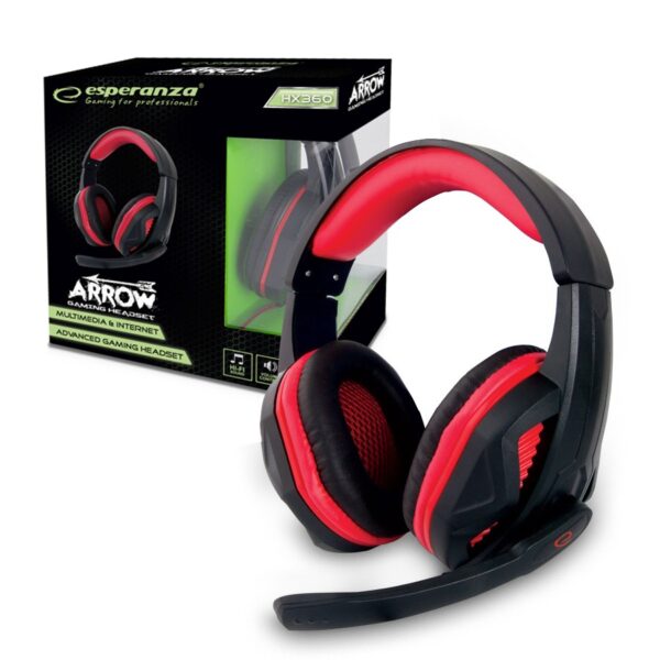 HEADSET GAMING WITH MICROPHONE ESPERANZA EGH360 ARROW 5901299943526