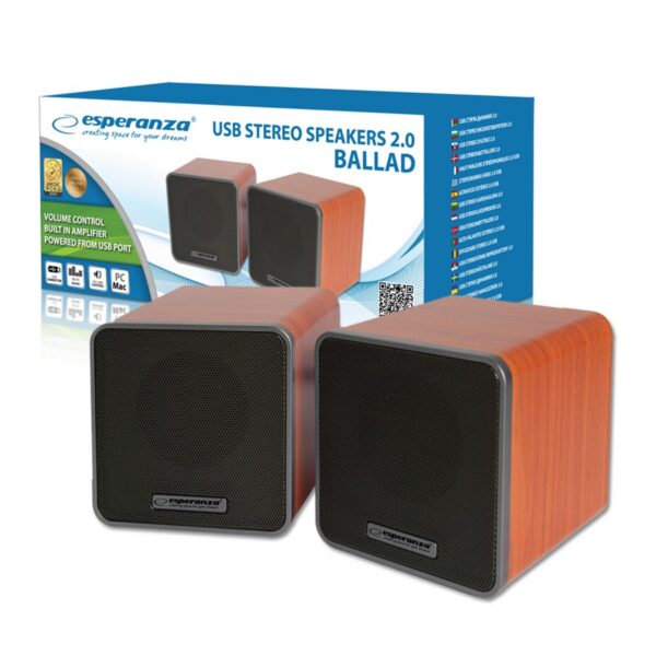 SPEAKERS 2.0 USB ESPERANZA BALLAD 5901299944929