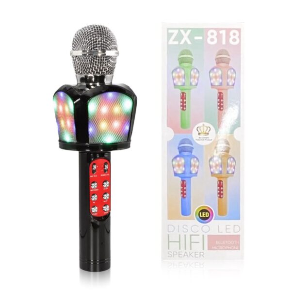 BLUETOOTH KARAOKE MICROPHONE ZX-818 BLACK