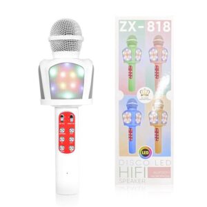 BLUETOOTH KARAOKE MICROPHONE ZX-818 WHITE