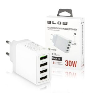 TRAVEL CHARGER BLOW WITH 4xUSB PORT QC3.0 30W