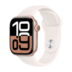 Watch Apple Watch Series 10 GPS 42mm Rose Gold Aluminium Case with Sport Band M/L - Light Blush