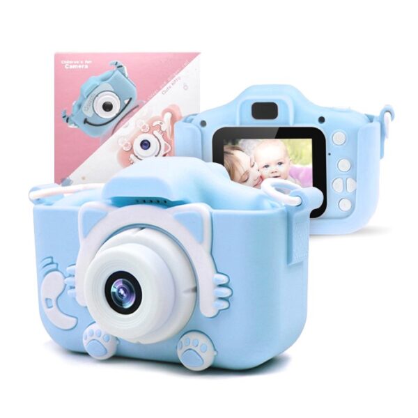 DIGITAL MINI CAMERA FOR KIDS CAT BLUE