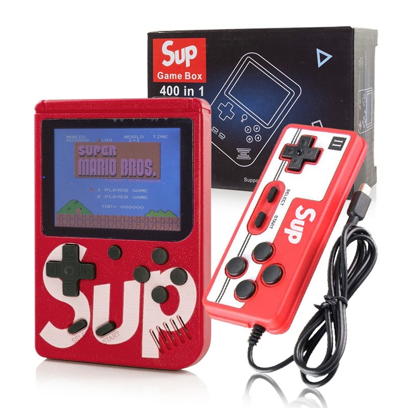 RETRO MINI CONSOLE GAME (400 GAMES) WITH PAD RED