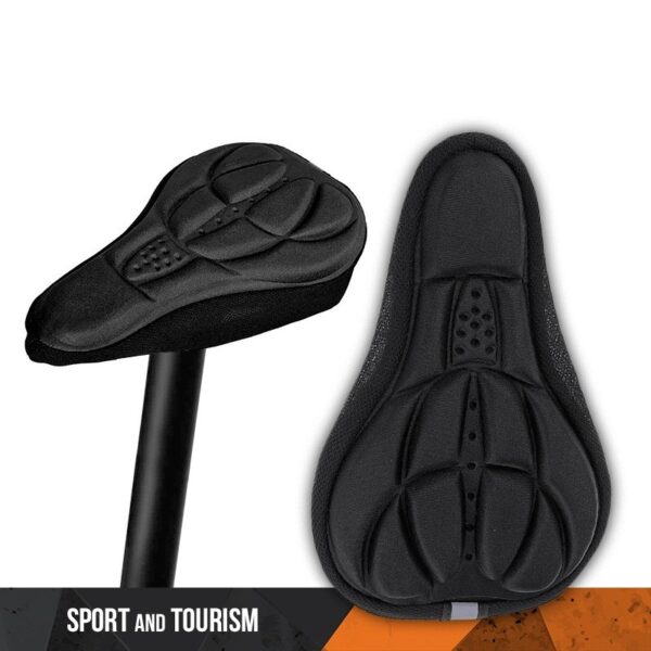 Gel bicycle seat cover black