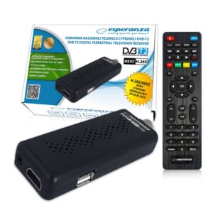 DIGITAL TUNER ESPERANZA DVB-T2 H.265/HEVC EV109R 5901299958131