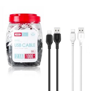 Cable XO NB103 USB - USB-C 1.0 m 2.1A black 30pcs/ white 20pcs set 6920680875191