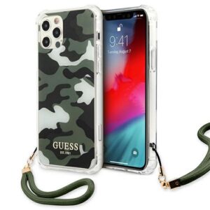 Guess iPhone 12 Pro Max (6,7') GUHCP12LKSARKA hard case Camo Collection green 3666339004101