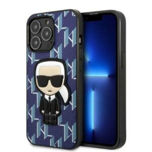 Karl Lagerfeld iPhone 13 Pro KLHCP13LPMNIKBL hard case Monogram Iconic Karl blue 3666339049508