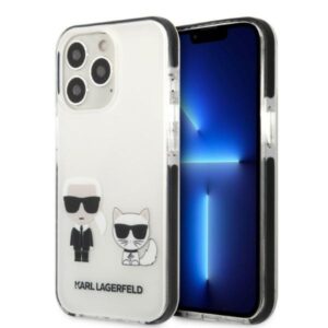 Karl Lagerfeld iPhone 13 Pro KLHCP13LTPEKCW hard case Iconic Karl & Choupette black 3666339048624