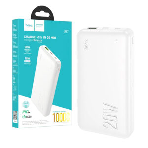 Power bank HOCO 10 000mAh PD20W + QC3.0 J87 white 6931474761026