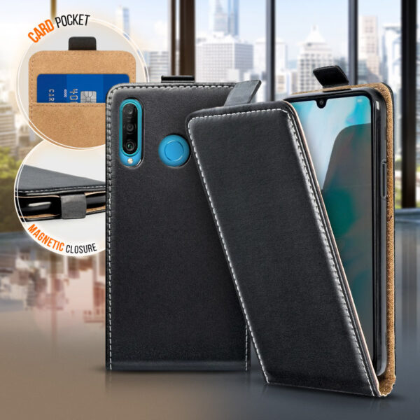 Flip Cover Slim Flexi HUAWEI P20 Lite black 5901737887245