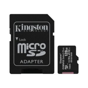 Memory Card Kingston microSDHC Canvas Select Plus 128GB class 10 UHS-I 100 MB/s + adapter 740617298703