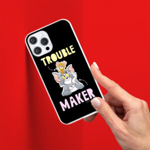 BACK CASE TOM AND JERRY 006 IPHONE 13 BLACK