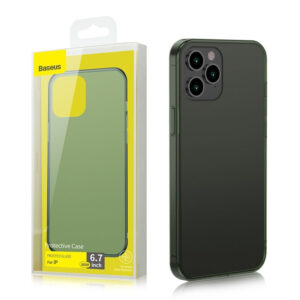 Case Baseus with a frame iPhone 12 Pro Max (WIAPIPH67N-WS06) darkgreen 6953156228740