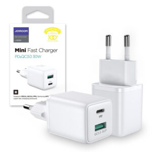 Travel charger Joyroom USB / USB Type-C 30W Power Delivery QuickCharge 3.0 AFC FCP (L-QP303) white 6941237144515