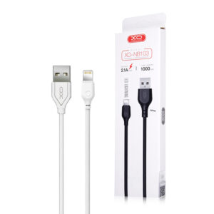 Cable USB XO NB103 - Lightning 1,0 m 2,1A white 6920680862719