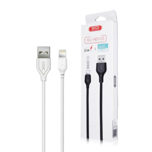 Cable USB XO NB103 - Lightning 2,0 m 2,1A white 6920680862771