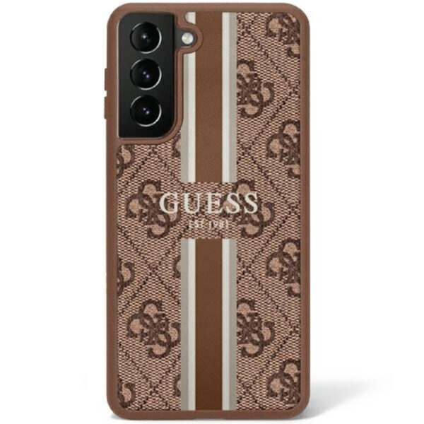 Guess Samsung S23 GUHCS23SP4RPSW hardcase 4G Printed Stripe brown 3666339117467