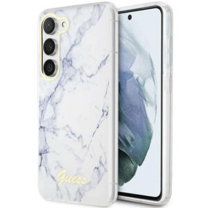 Guess Samsung S23 Ultra GUHCS23LPCUMAH HC PU/TPU Marble white 3666339117429