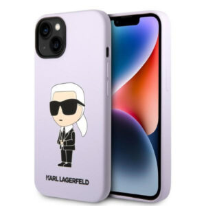 Karl Lagerfeld iPhone 14 Plus (6.7') KLHCP14MSNCHBCP HC Silicone NFT Choupette purple 3666339086695