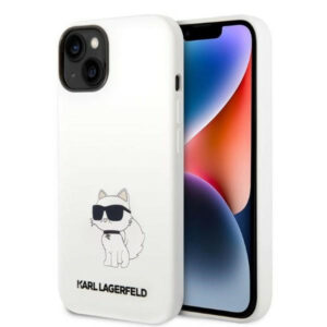 Karl Lagerfeld iPhone Pro 14 (6.1') KLHCP14LSNCHBCH HC Silicone NFT Choupette white 3666339086787