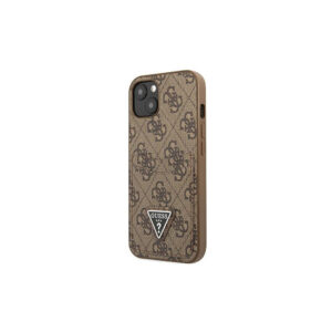 Guess iPhone 13 Pro/ 13 (6.1') GUHCP13LP4TPW hardcase 4G Triangle Logo Cardslot brown 3666339048228