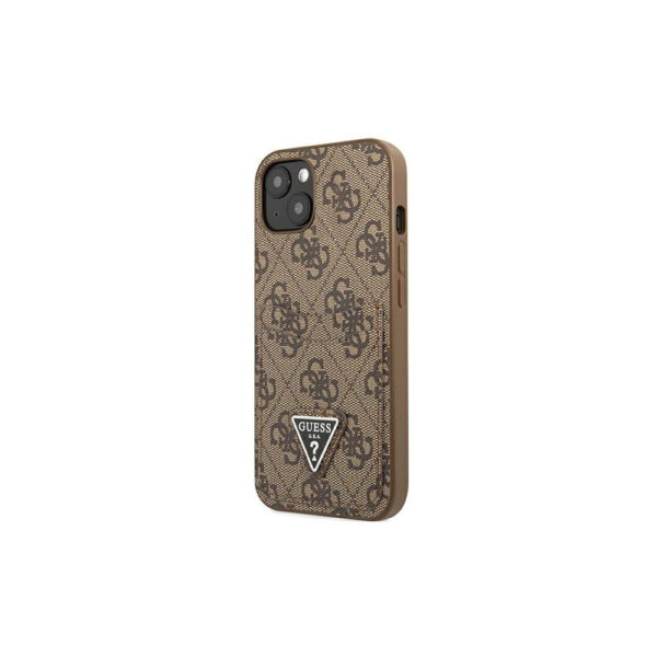 Guess iPhone 13 Pro/ 13 (6.1') GUHCP13LP4TPW hardcase 4G Triangle Logo Cardslot brown 3666339048228