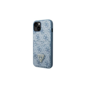 Guess iPhone 13 (6.1') GUHCP13MP4TPB hardcase 4G Triangle Logo Cardslot blue 3666339047771