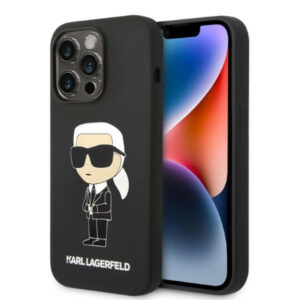 Karl Lagerfeld iPhone 14 Pro (6.1') KLHCP14LSNIKBCK hardcase Silicone NFT Ikonik black 3666339086589