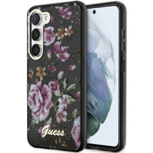 Guess Samsung S23 Plus GUHCS23MHCFWSK HC IML Flower black 3666339117207