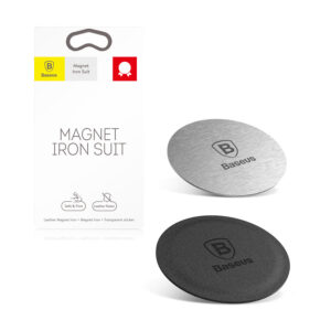 Covers for magnetic car holders Baseus Magnet Iron Suit 2 silver 6953156256712