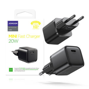 Travel charger Joyroom USB Type C 20W Power Delivery Quick Charge 3.0 AFC (L-P202) black 6941237144492